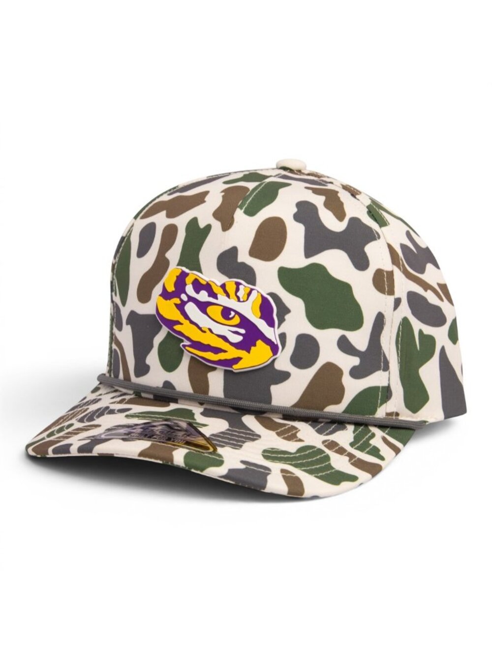LSU Tiger Eye 3D Duck Camo Rope Hat- Timberline